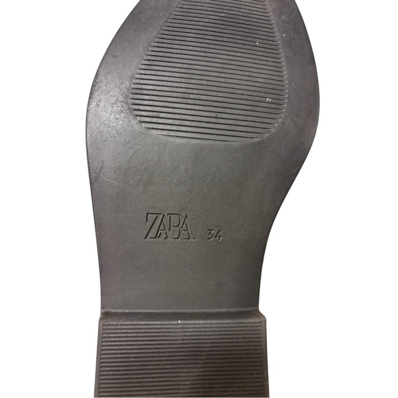 Zara Kids Black Cowgirl Boots Size 2.5 White Star Western Boots Girls - Picture 6 of 6